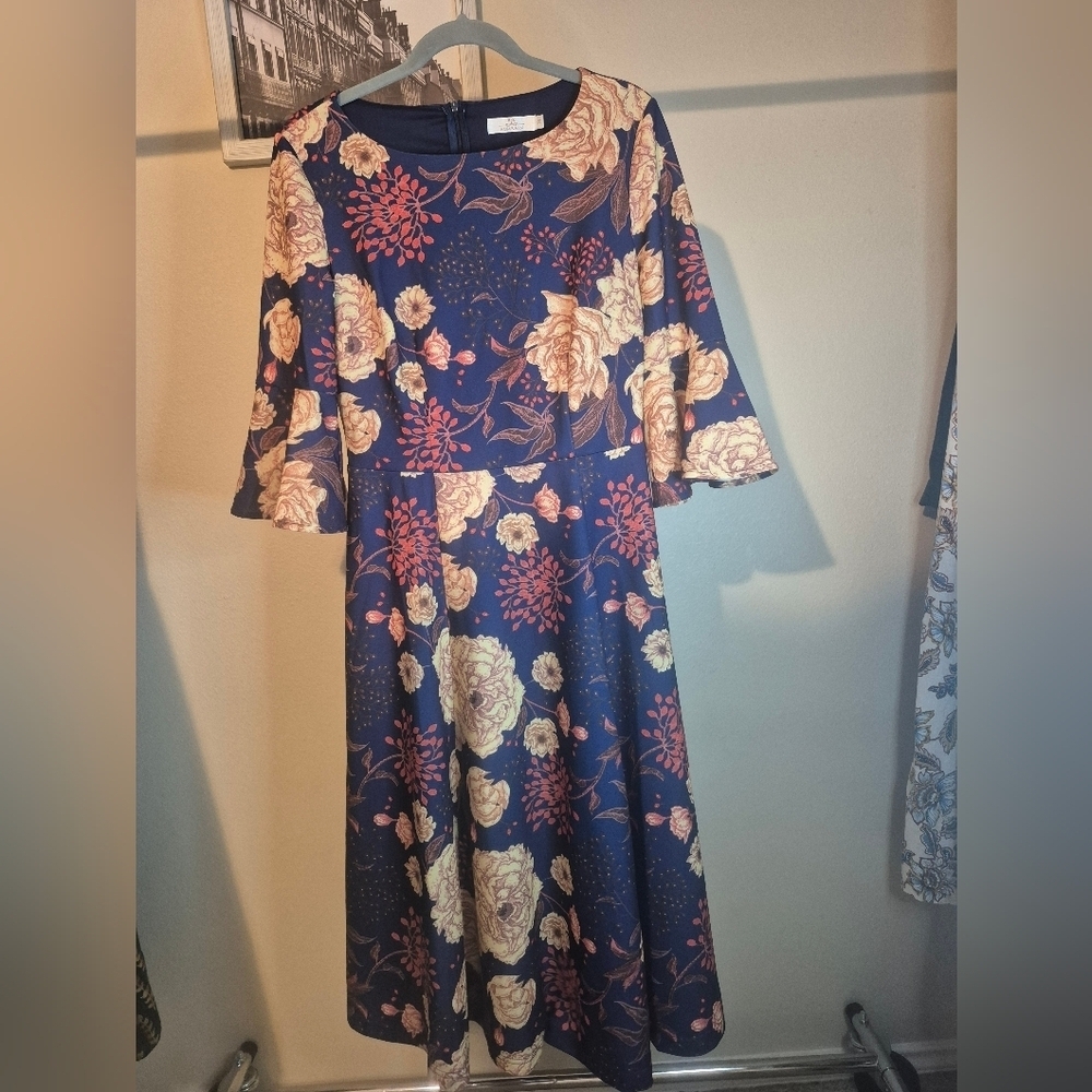 Floral Navy Dress
